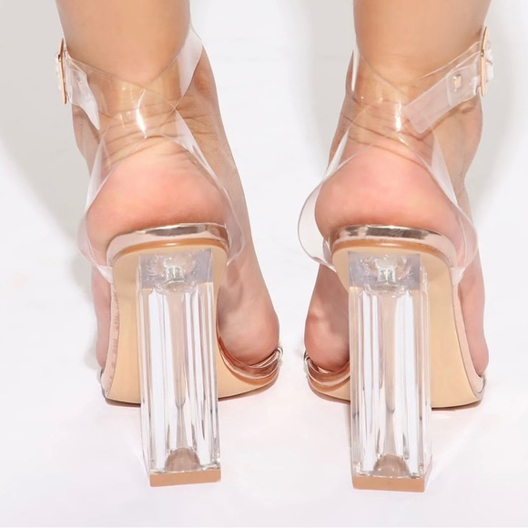 Classy glass High Heels in Rose Gold Colour - Picture 10 of 12